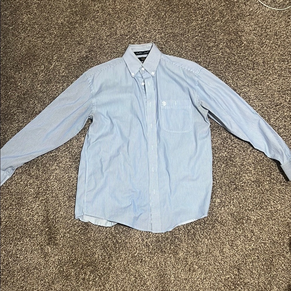 Men's Blue Striped Shirt